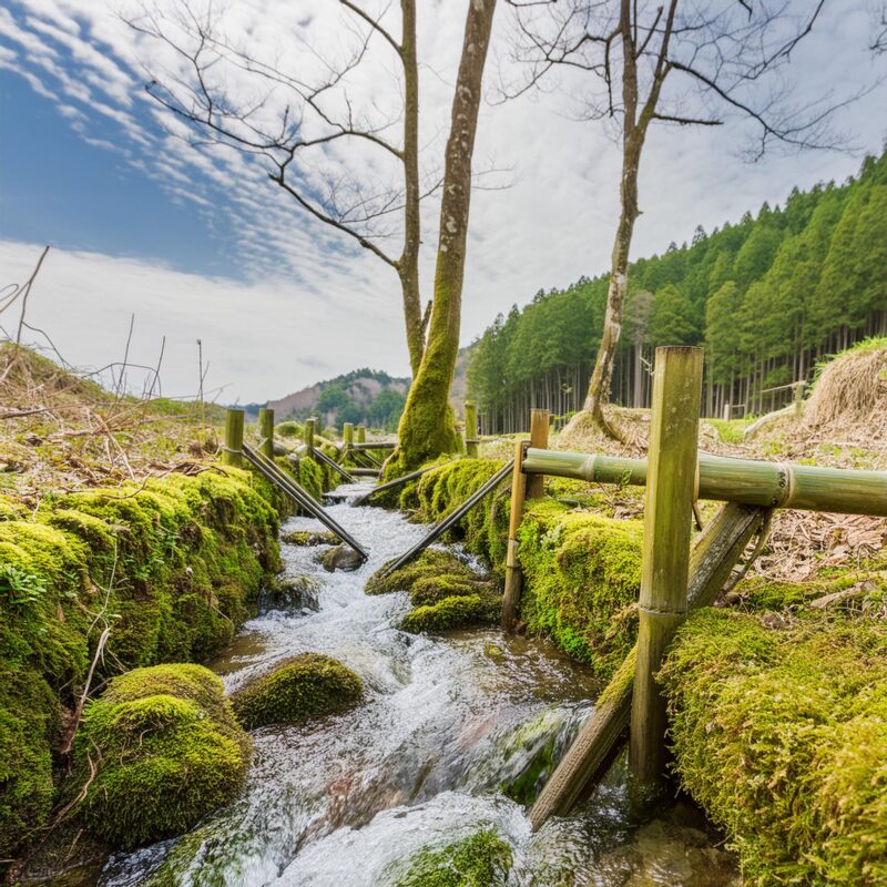 AIで生成した里山の風景